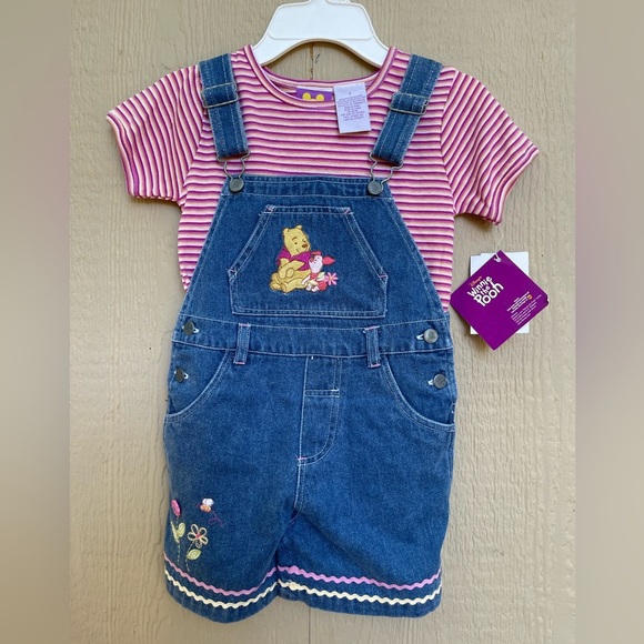 Deadstock Y2K Winnie the Pooh overall set - Picture 1 of 5